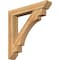 Ekena Millwork Merced Slat Rough Sawn Bracket w/ Offset Brace, Western Red Cedar, 8"W x 48"D x 48"H BKT0806X48X48MRC06RWR - alternate 1